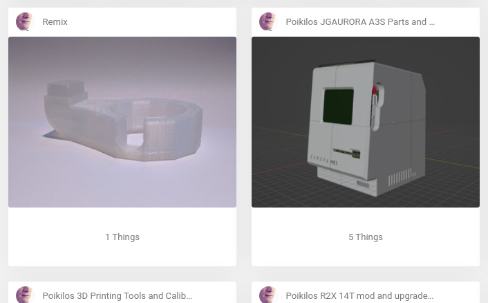 Picture of 3D model gallery with 3D printer air duct and mainboard chassis models